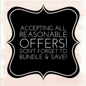 ALL OFFERS ARE WELCOME!